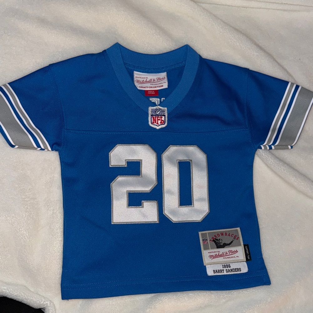 Mitchell & Ness Kids Blue and Silver Jersey